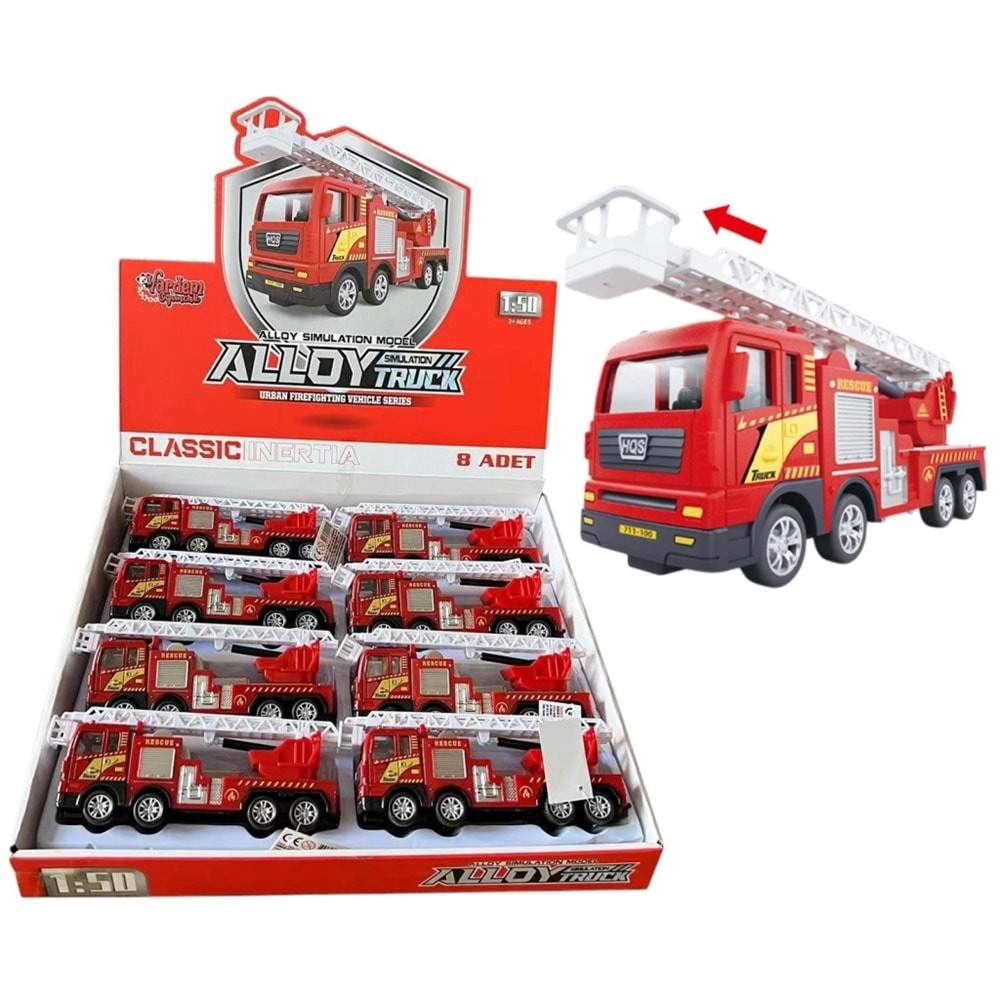 VARDEM YH-711-58A SURTMELI METAL 1:50 MERDIVENLİ İTFAİYE