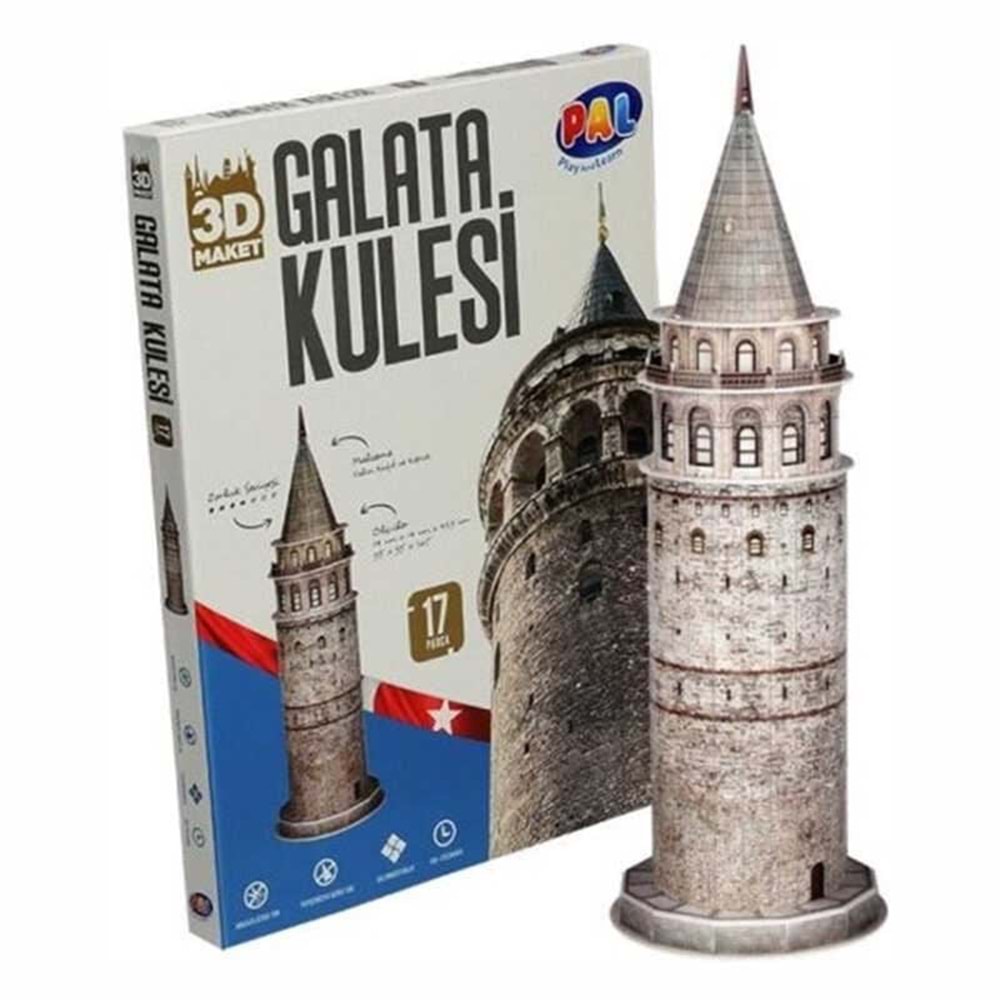 TOT-8210 GALATA KULESI 3D AHSAP PUZZLE