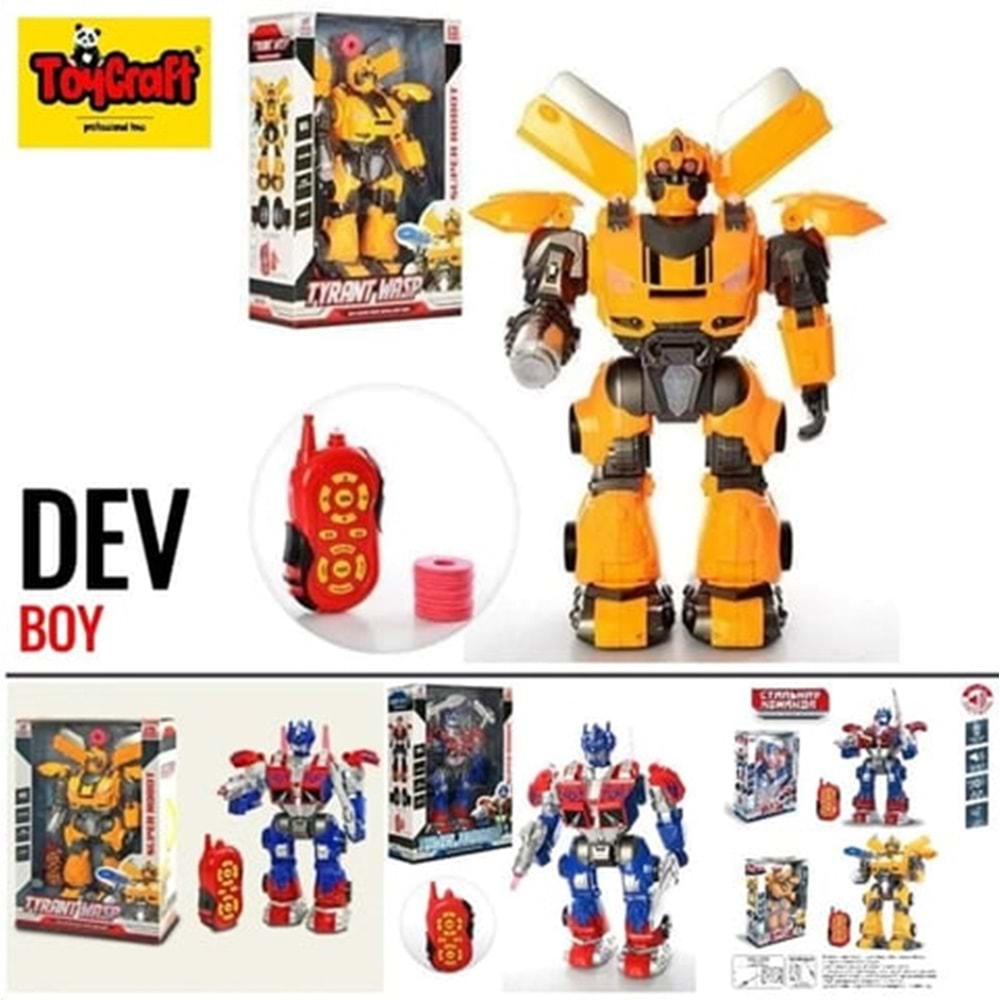 TOYCRAFT 6020/6021 UZ.KUM. SÜNGER ATARLI ROBOT