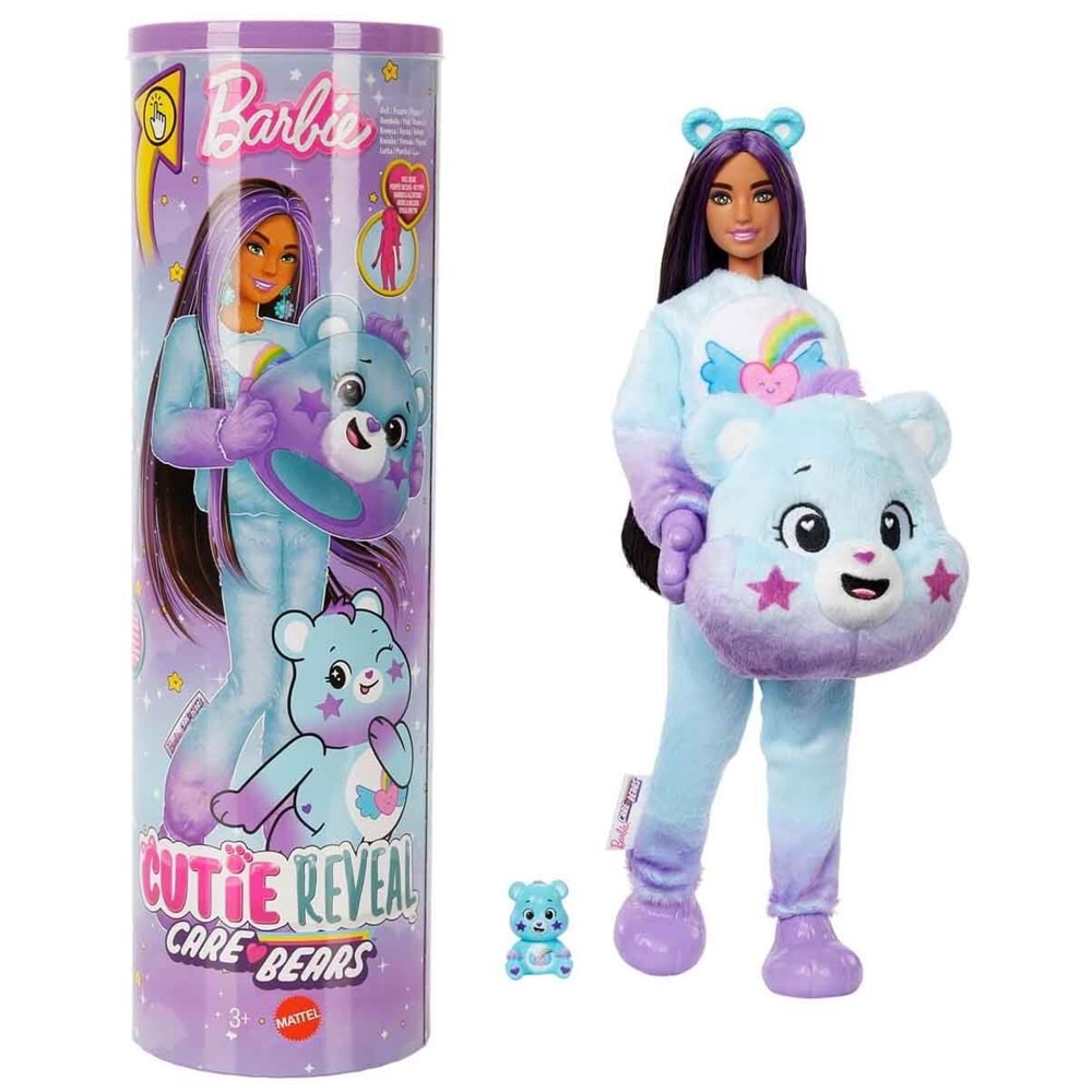 MATTEL JFV59 Barbie Cutie Reveal Care Bear Serisi