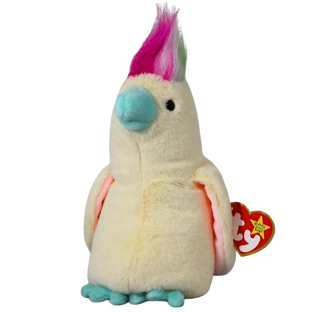MEGA 150079TY41346 Pompom - Krem Papağan 20 cm.