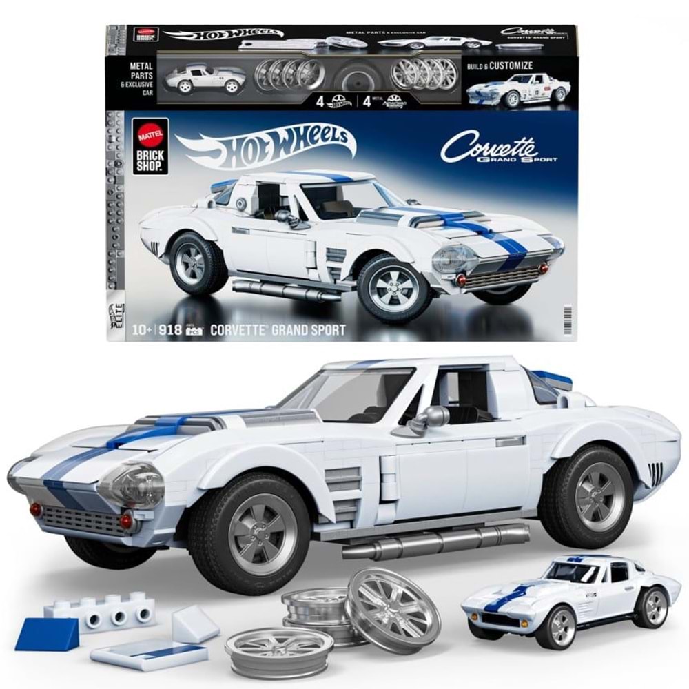 JGR31 Mattel Brick Shop H.W.Elite Serisi - Corvette Grand Sport 918