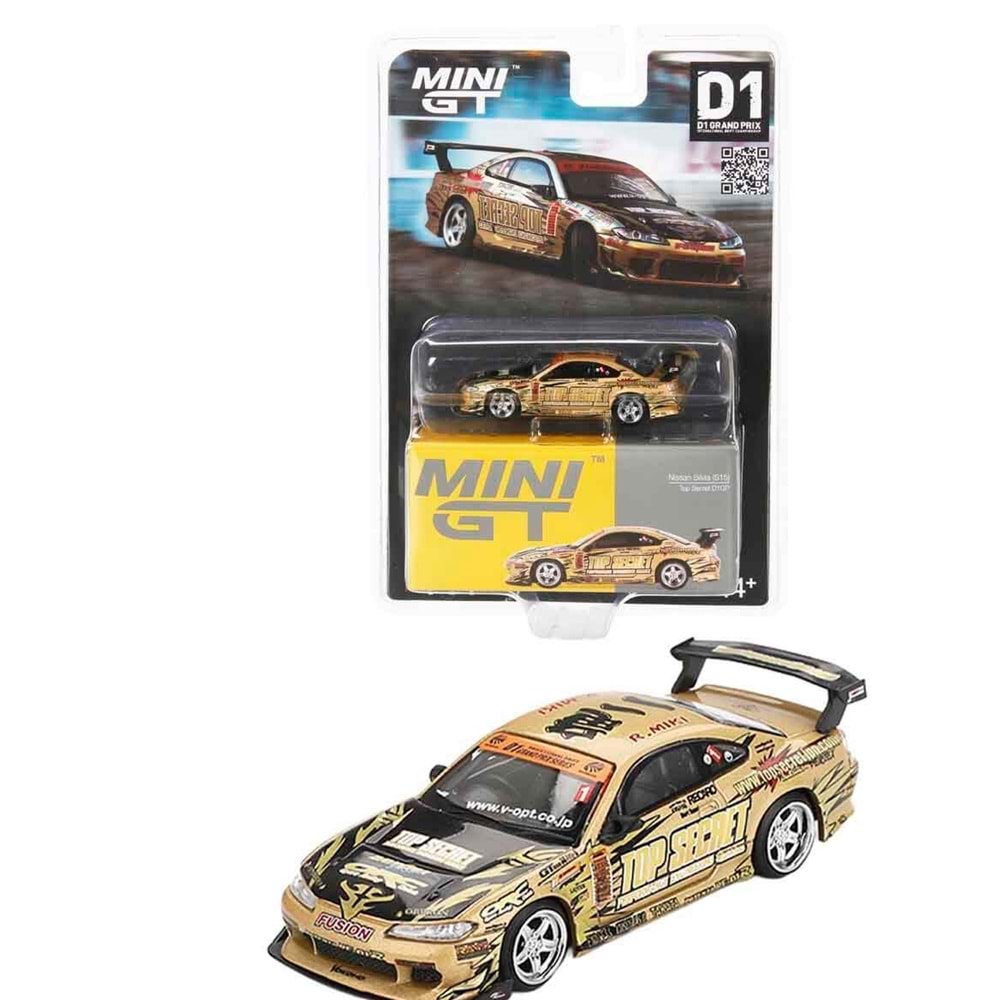 EKNMini GT 1/64 Nissan Silvia (S15) Top Secret D1GP - Blister Paket