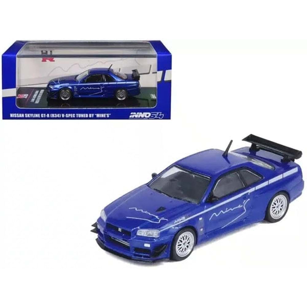 EKN Tarmac Works 1/64 VERTEX Toyota Mark II JZX100 Blue Metallic