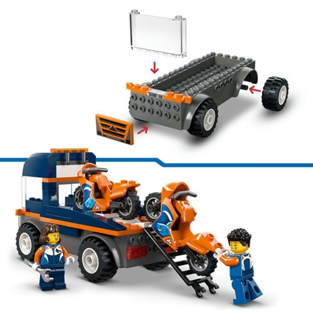 LEGO 60491 City MotosikletTaşıyıcı 88 parça +4 yaş