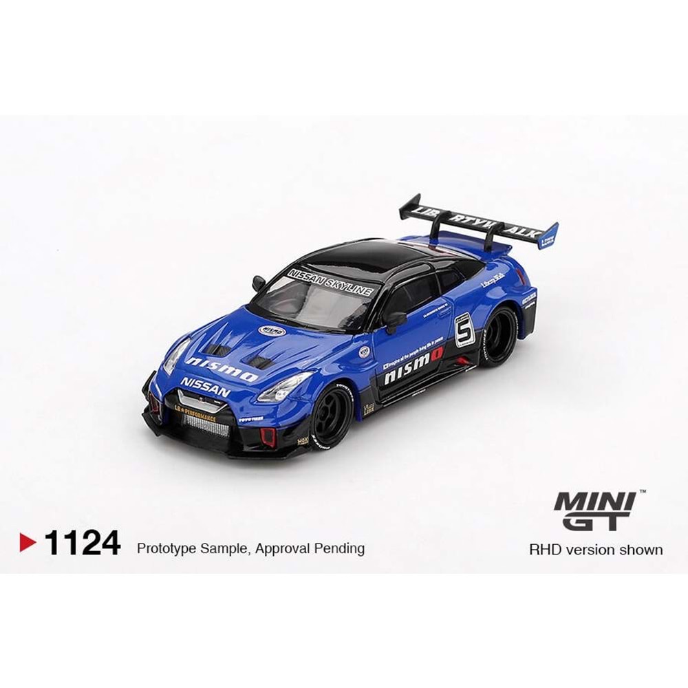 EKN Mini GT 1124 1/6 LB-Silhouette WORKS GT NISSAN 35GT-RR Ver.2 Blue MGT01124
