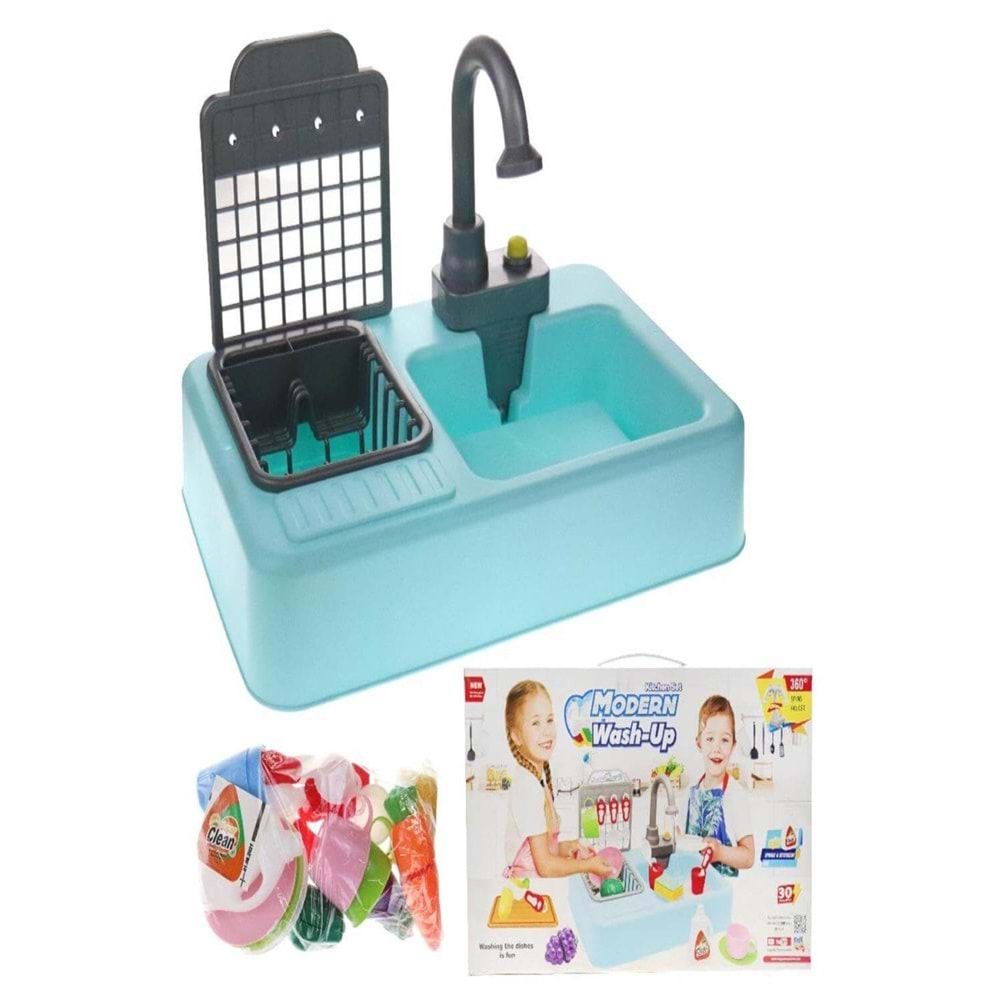 KAYYUM 7021 MODERN PİLLİ LAVABO - MAVİ