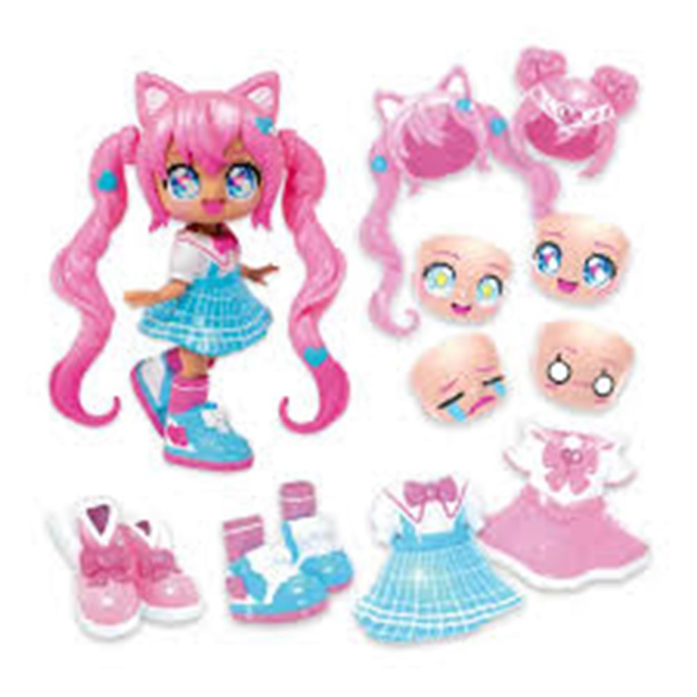 NECO ANİ 26347 Animakii Bebek ve Aksesuar Seti Asorti