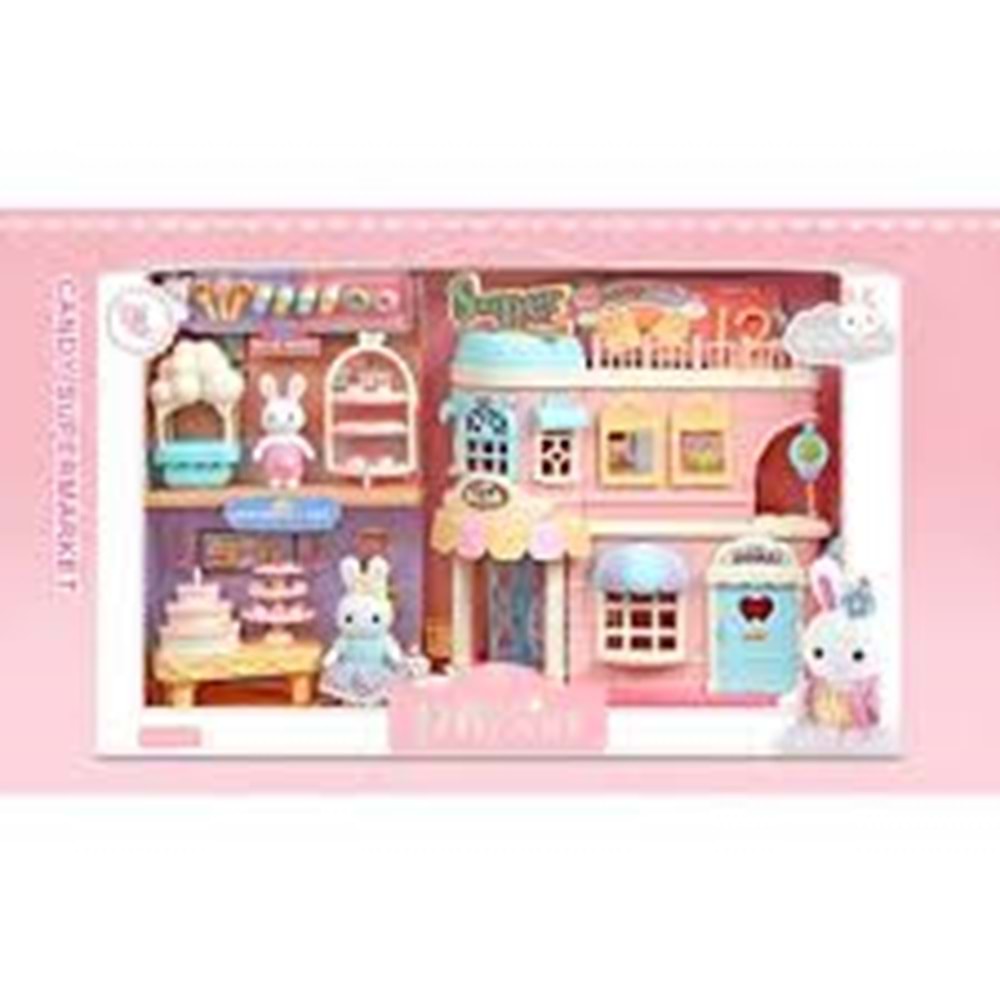 MEGA BIG06683 BAY DREAMY MİNİ TAVŞAN- PASTANE OYUN SETİ