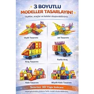 DUDE SH40762 85 PARÇA MAGNET STANDART SERİ RENKLİ BLOKLAR