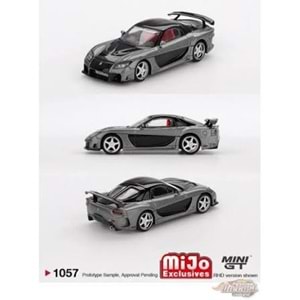 EKN Mini GT 1057 1/64 Mazda RX-7 VeilSide Fortune Grey MGT01057-BL