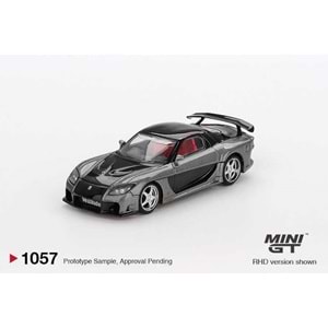 EKN Mini GT 1057 1/64 Mazda RX-7 VeilSide Fortune Grey MGT01057-BL