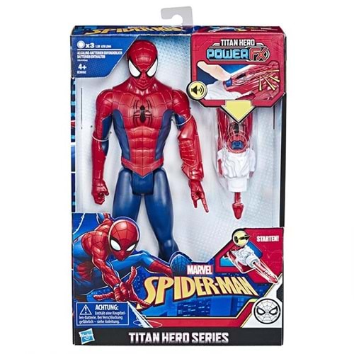 E3552 SpiderMan Titan Hero Power FX Figür /Spider-Man +4 yaş