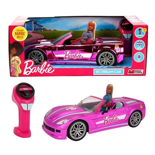 63619 Barbie'nin Uzaktan Kumandalı Rüya Arabası 42 cm