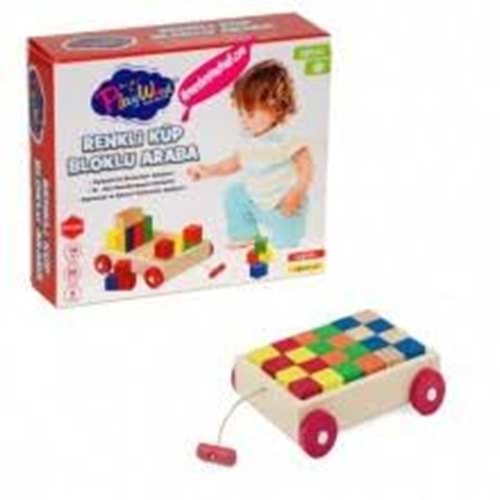 ONYL 312 RENKLİ KÜP BLOKLU ARABA