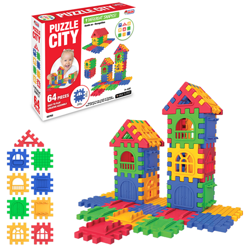 DEDE 03702 64 PARÇA PUZZLE CİTY
