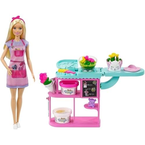BARBİE GTN58 Barbie Çiçekçi Bebek ve Oyun Seti