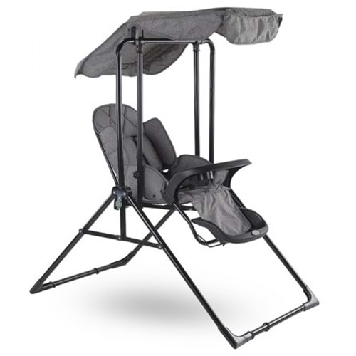 BABYHOPE 804 LÜKS YATARLI SALINCAK KIRÇIRLI GRİ