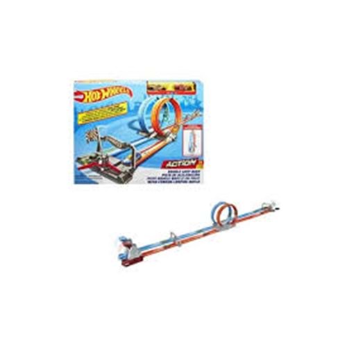 GFH85 Hot Wheels Çift Çemberde Depar Pist Seti