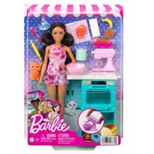 HCD44 Barbie ile Mutfak Maceraları Oyun Seti, Barb