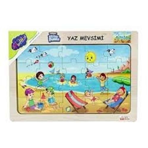 ONY 117/118/119/120 AHŞAP EĞİTİCİ PUZZLE / YAZ MEVSİMİ