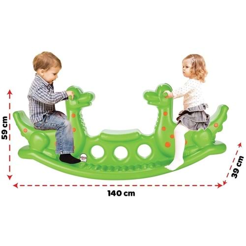 PİLSAN 06 147 DİNO TAHTEREVALLİ (AÇIK YEŞİL)