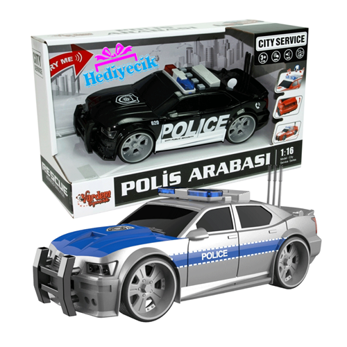 VARDEM WY620A,B,C 1:16 SURTMELI SESLI ISIKLI POLİS ARABASI