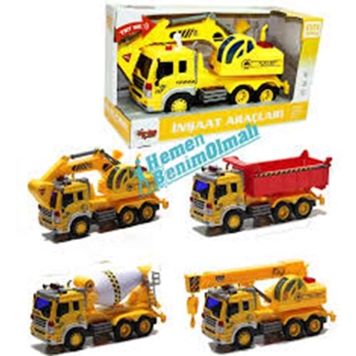 VARDEM WY310B,C,D1:16 SURTMELI SESLI ISIKLI KAMYON,MIKSER,KAZICI