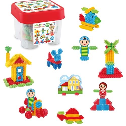 DEDE 03316 80 PÇS KAKTUS LEGO