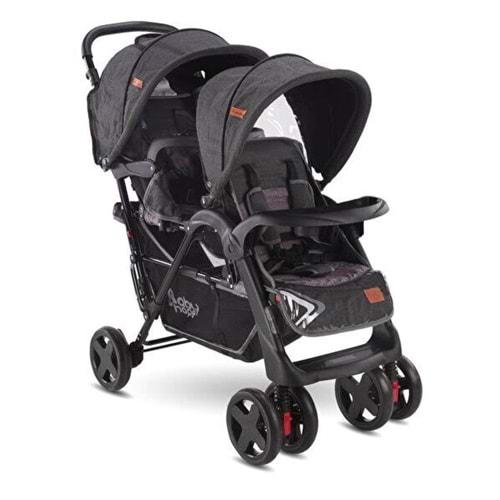 BABYHOPE P-738 İKİZ PUSET ( SİYAH )