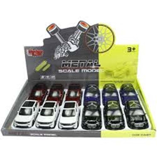VARDEM KM-3641C CEKBIRAK 1:36 METAL USTU CAM JEEP (2 ASORTI)