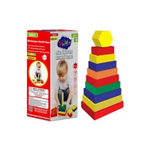 ONY-393 AHŞAP DİKDÖRTGEN RENKLİ KULE