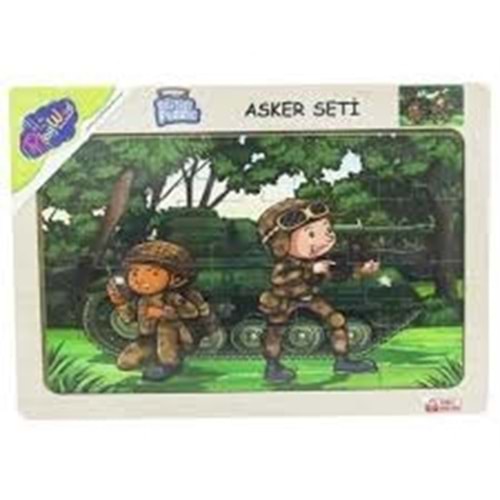 ONY-65/66/67/68 AHŞAP EĞİTİCİ PUZZLE / ASKER SETİ
