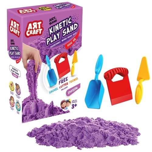 DEDE 03694 AKSESUARLI MOR KİNETİK OYUN KUMU 1000 GR