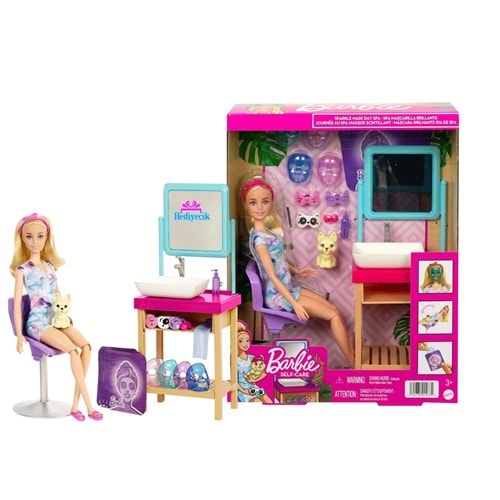 HCM82 Barbie Welness - Işıltı Dolu Spa Günü Oyun S