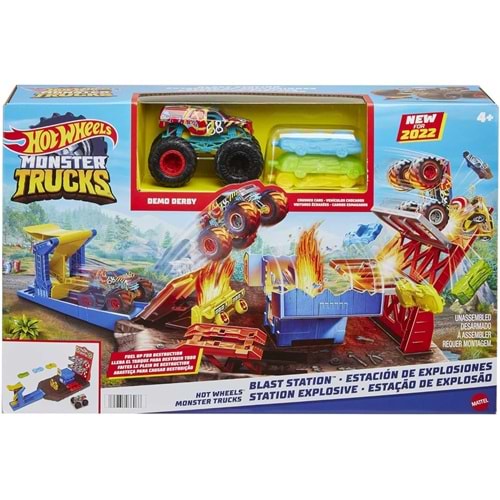 HFB12 Hot Wheels Monster Trucks Patlama İstasyonu