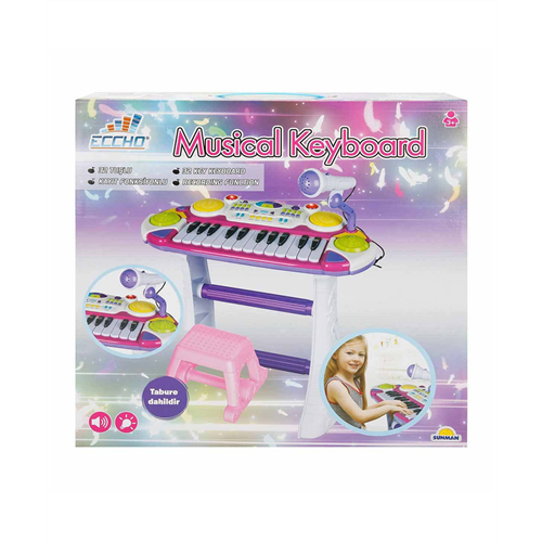 SUN S00033352 ORG 32 TUŞ MİKROFONLU SES/IŞIK MOR/YŞL
