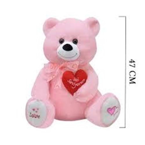 SELAY 1030 YUMAŞ AYI 47 CM PEMBE