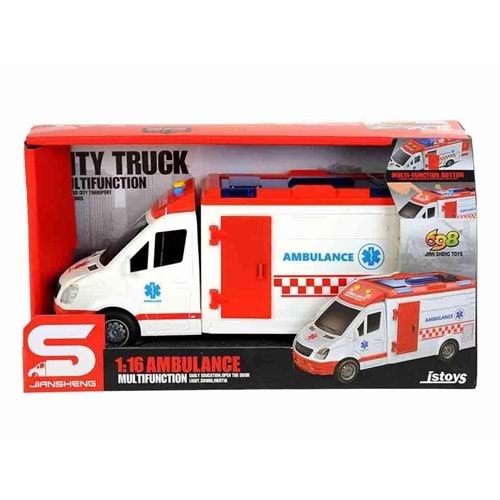 CANEM JS126 SESLİ IŞIKLI SÜRTMELİ AMBULANS 24