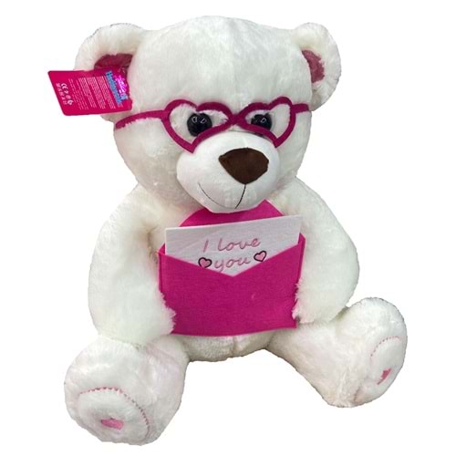 SELAY 1659 LOWELLY BEAR 46 CM PEMBE