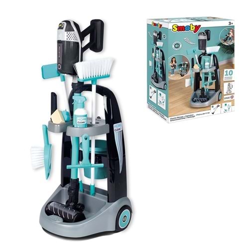 SİMBA Rowenta Oyuncak Temizlik Arabası + Elektrikli Süpürge