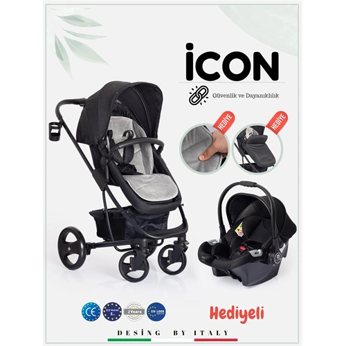 SUNNY BABY 9023 İCON OTO KOLTUĞU SİYAH TAŞIMA