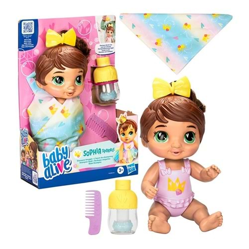 F9120 Baby Alive Şampuan Sevgisi Esmer Bebek +3 ya