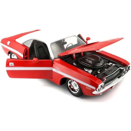 NECO MAY 31263 1970 Dodge Challenger RT Coupe 1:24 Model Araba