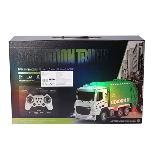 GEBETTOYS HJ8003-1 Metal Kumandalı Çöp Arabası