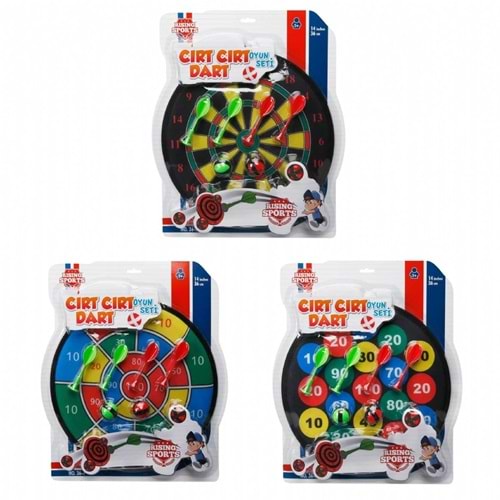 SUNMAN 36789 Cırt Cırt Dart - İğnesiz Dart Seti 36 cm
