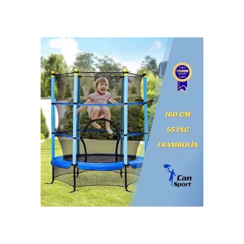 CANSPORTS BST-1500 160CM 55 İNÇ TRAMBOLİN YAN KORUMALI