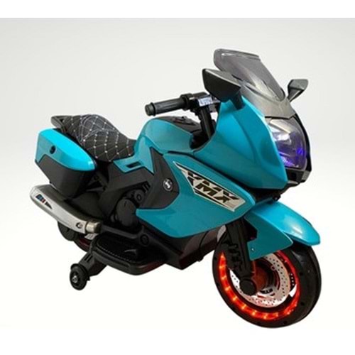 BABYHOPE 438A (XMX-316) LEDLI AKULU MOTOR (TURKUAZ) 12V.