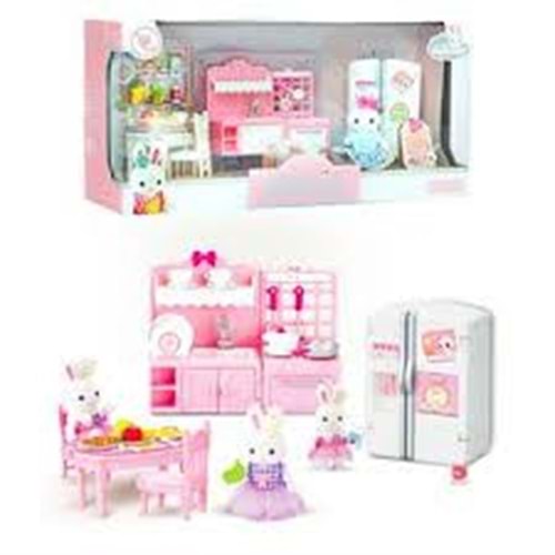 MEGA BIG0 6617 BAY DREAMY MİNİ TAVŞAN- BÜYÜK MUTFAK OYUN SETİ