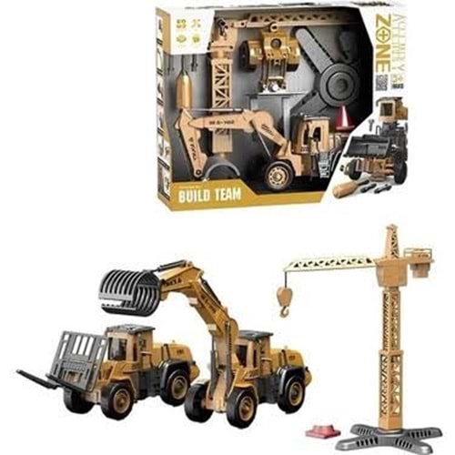 MEGA BGW YW9101H VİNÇ SİLİNDİR KEPÇE NŞAAT SETİ